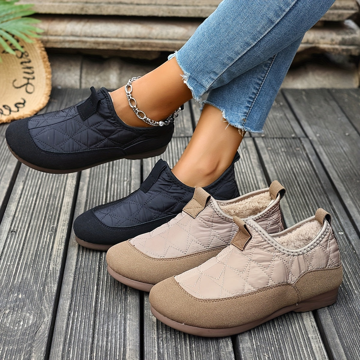 Blamey™ | Comfortable Slip-On Winter Shoes with Warm Fleece Lining