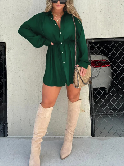 Jessica™ | Trendy Satin Playsuit Dress