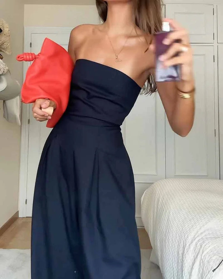 Céleste™ | Stylish Strapless Jumpsuit