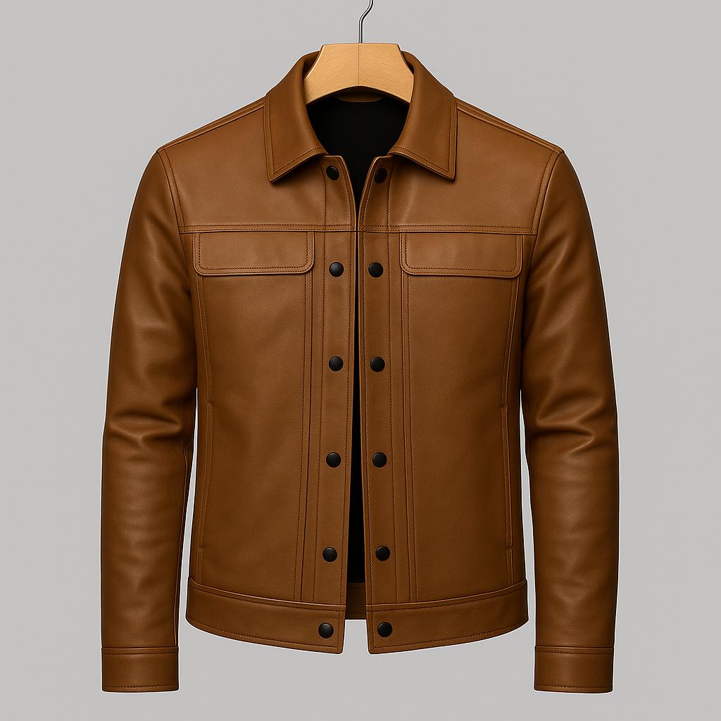 Stalen™ | Stylish Leather Spring Jacket