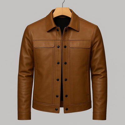 Stalen™ | Stylish Leather Spring Jacket