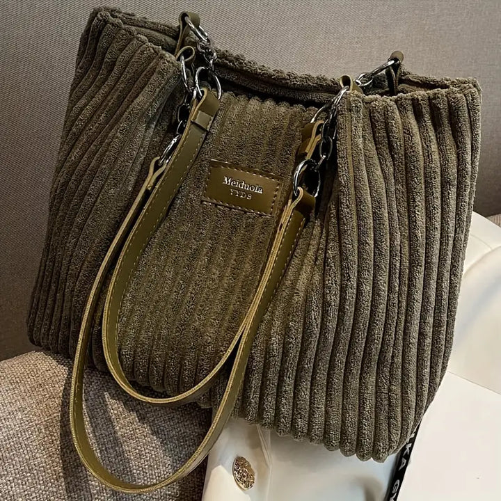 Amanda | Corduroy Shopper Bag