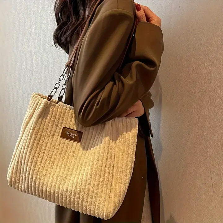 Amanda | Corduroy Shopper Bag