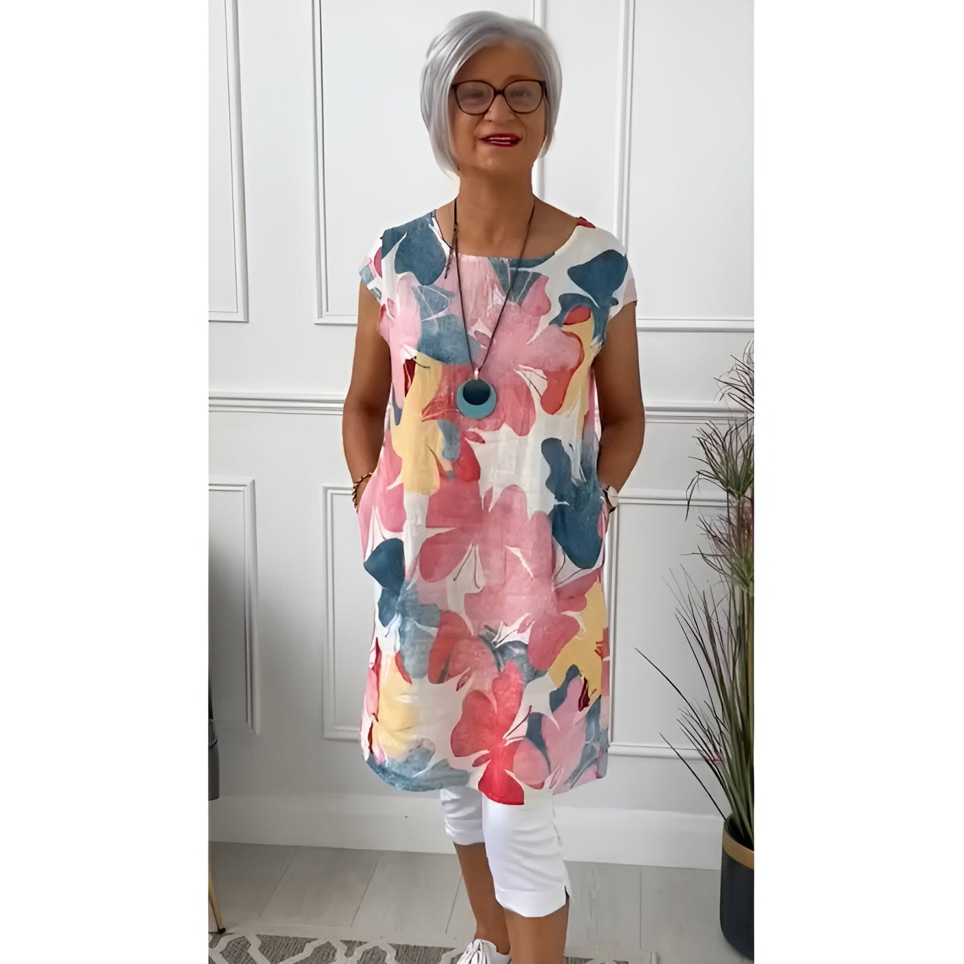 Anita™ | Sophisticated Linen Shirt Dress