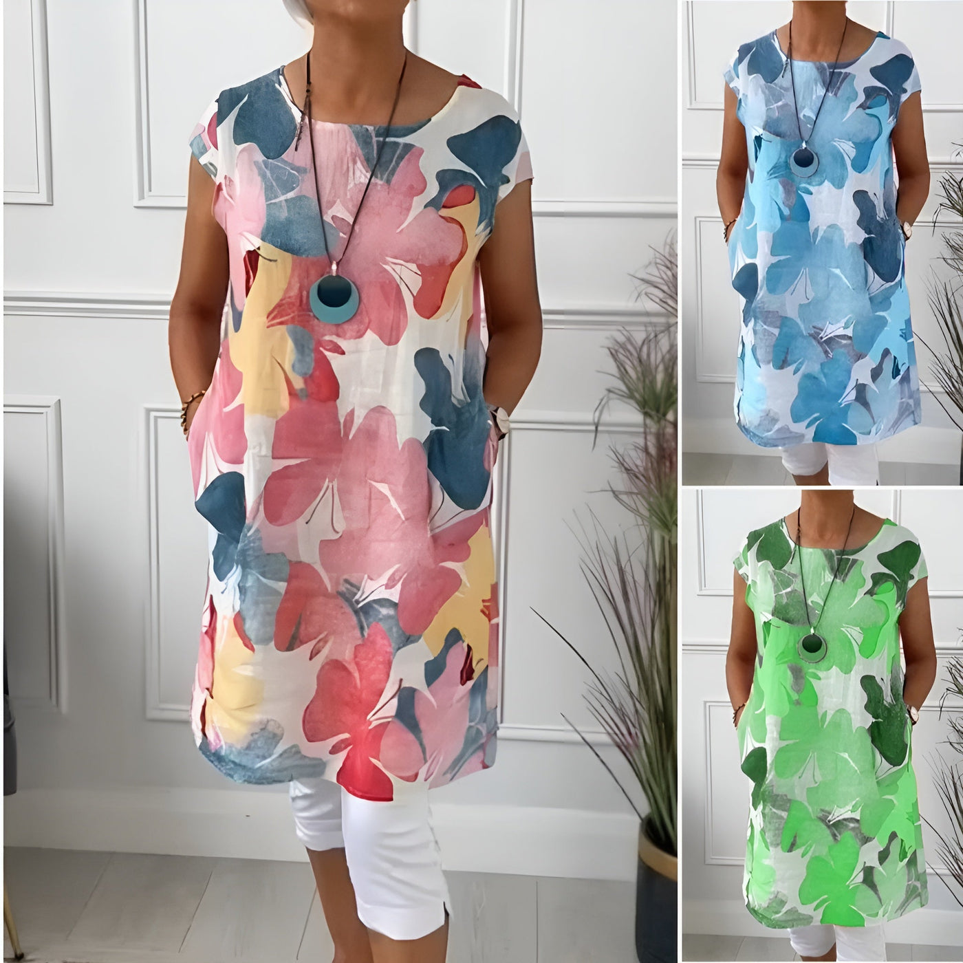 Anita™ | Sophisticated Linen Shirt Dress