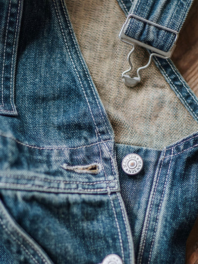 Denim Dungarees in a Used Look for Men