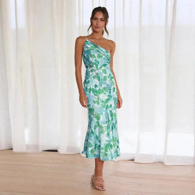 Sienna™ | Floral Asymmetrical Maxi Dress
