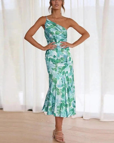 Sienna™ | Floral Asymmetrical Maxi Dress