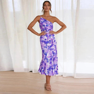 Sienna™ | Floral Asymmetrical Maxi Dress