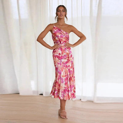 Sienna™ | Floral Asymmetrical Maxi Dress