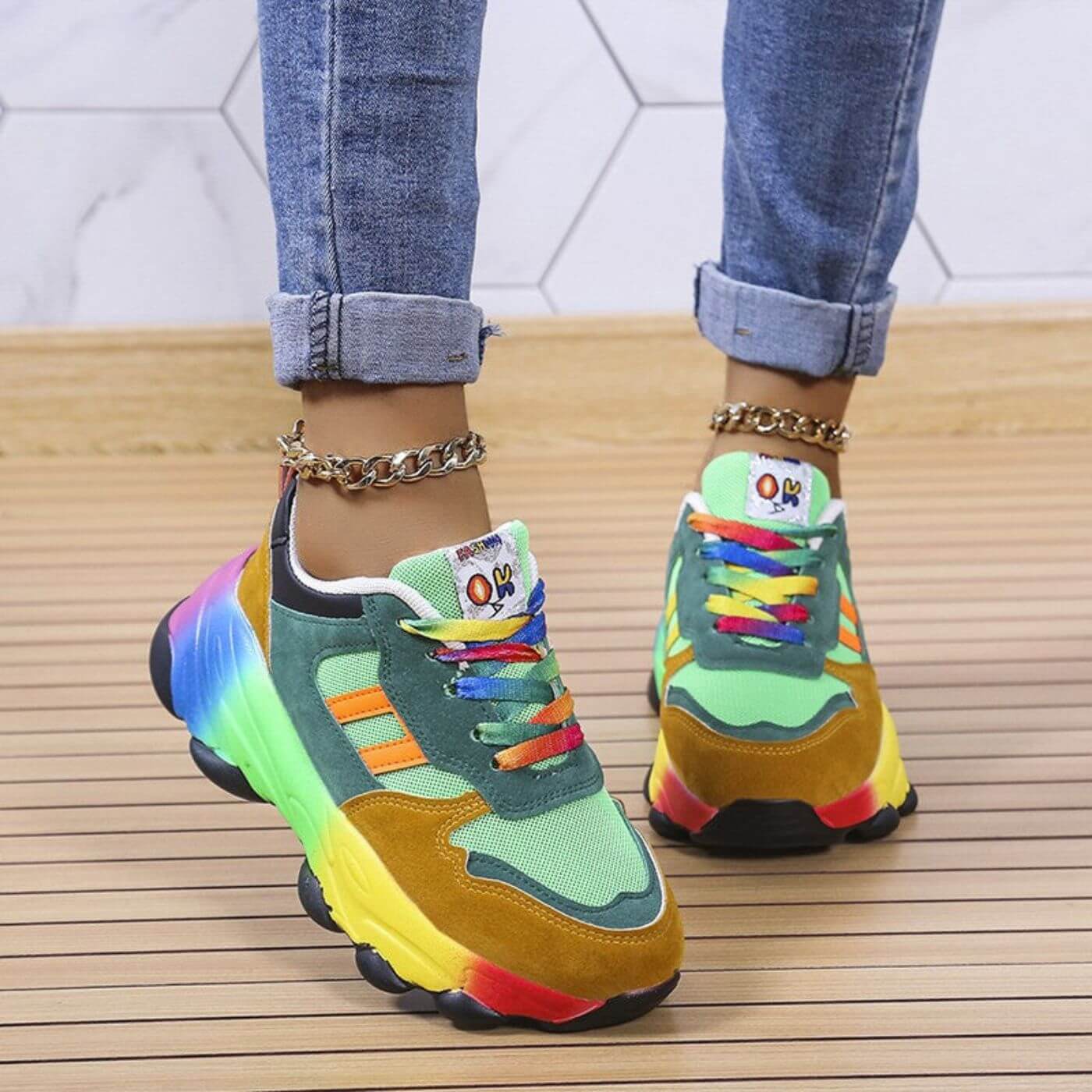 Aurora™ | Colorful Orthopedic Sneakers for Comfort and Style