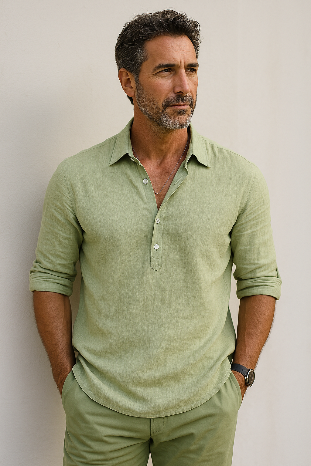 Lorenzo™ | Classic Shirt in Cotton-Linen