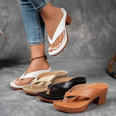 Aurelia™ | Ultra Comfortable Sandals with A Chunky Heel