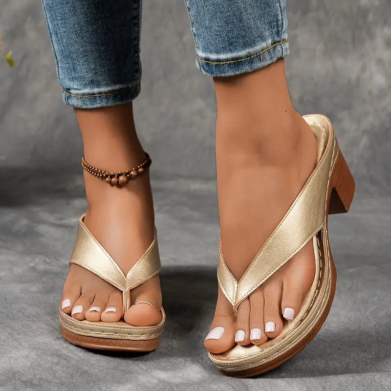 Aurelia™ | Ultra Comfortable Sandals with A Chunky Heel