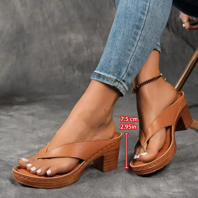 Aurelia™ | Ultra Comfortable Sandals with A Chunky Heel