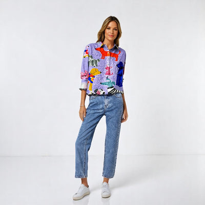 Laroche™ | Stylish Dog Print Shirt