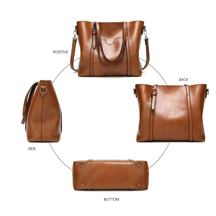 LOUISA | LEATHER TOTE BAG