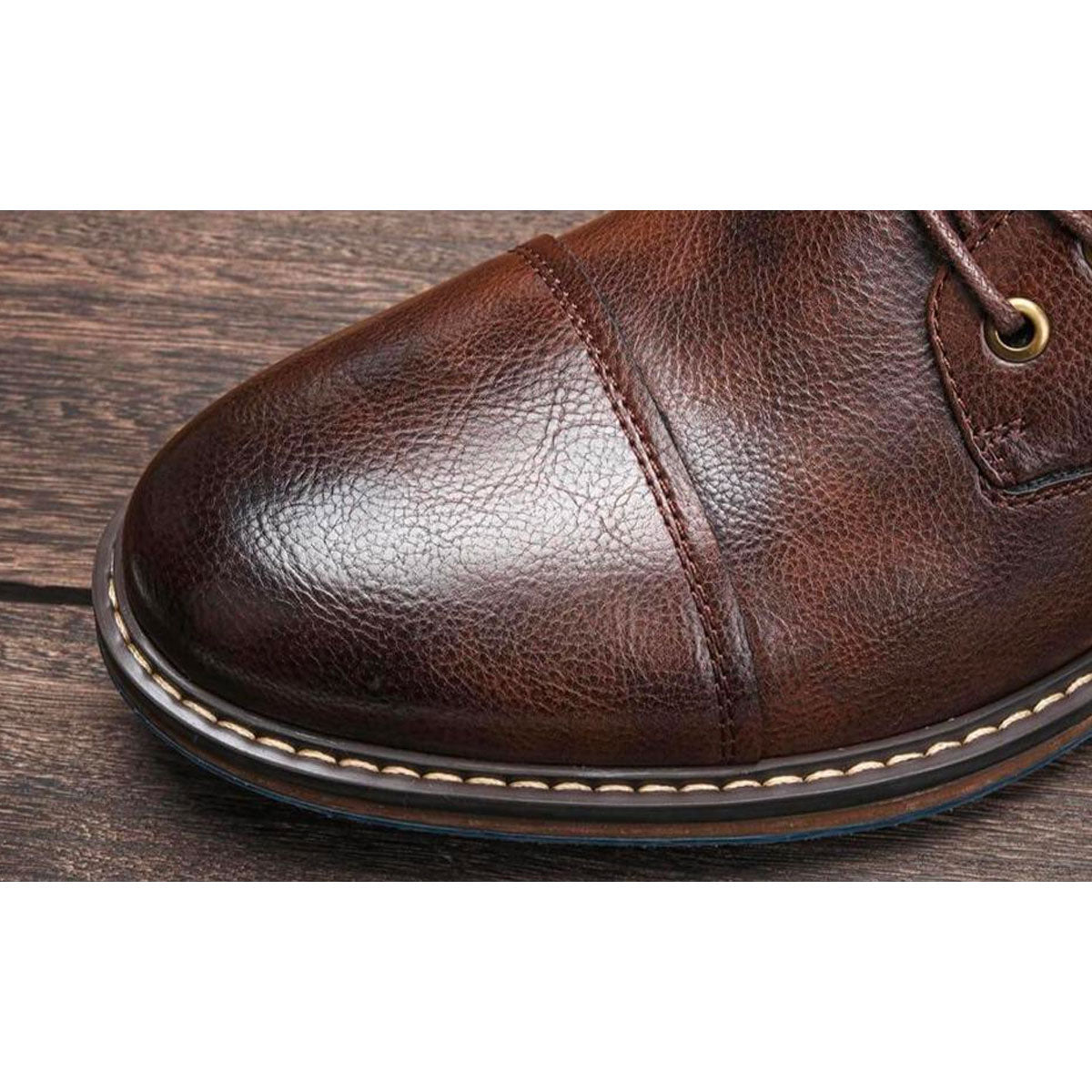 Ethan | Handcrafted GENUINE Leather Oxford Boots