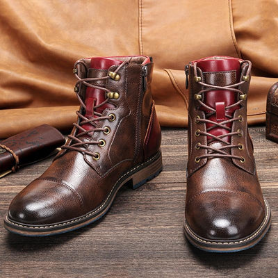 Ethan | Handcrafted GENUINE Leather Oxford Boots