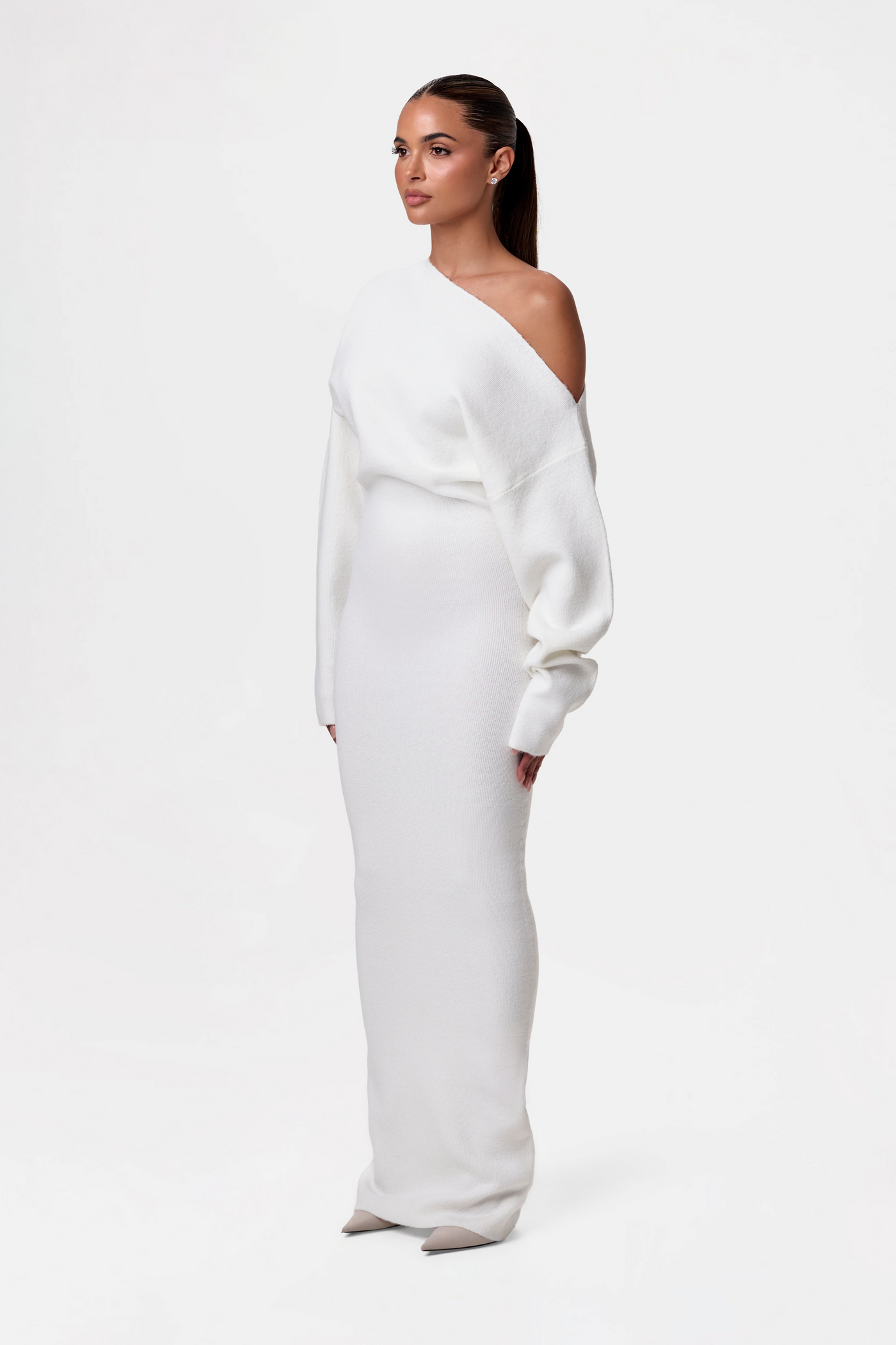 Ida™ | Off Shoulder Sweater Dress