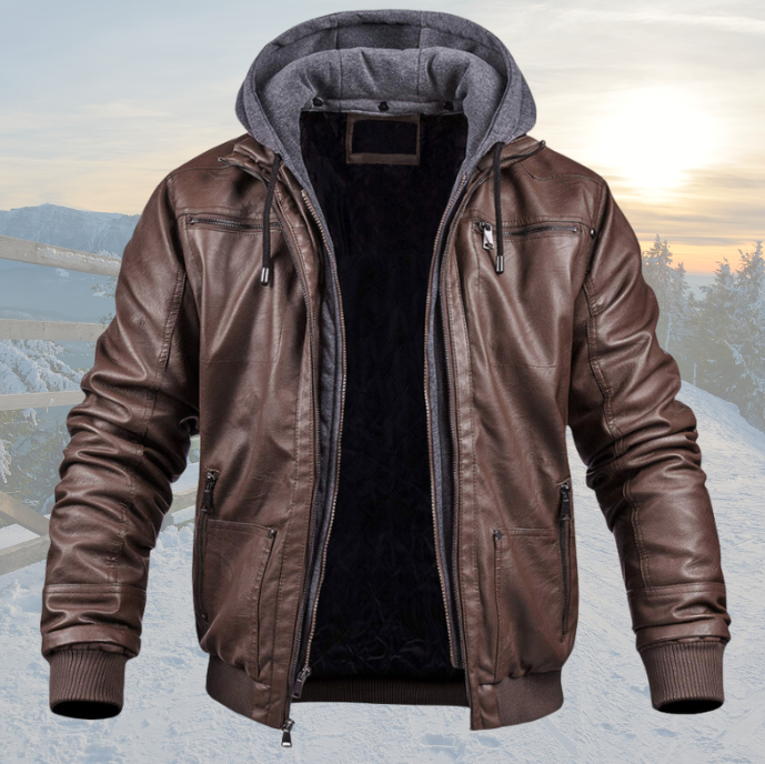 Dave | Leather Winter Jacket