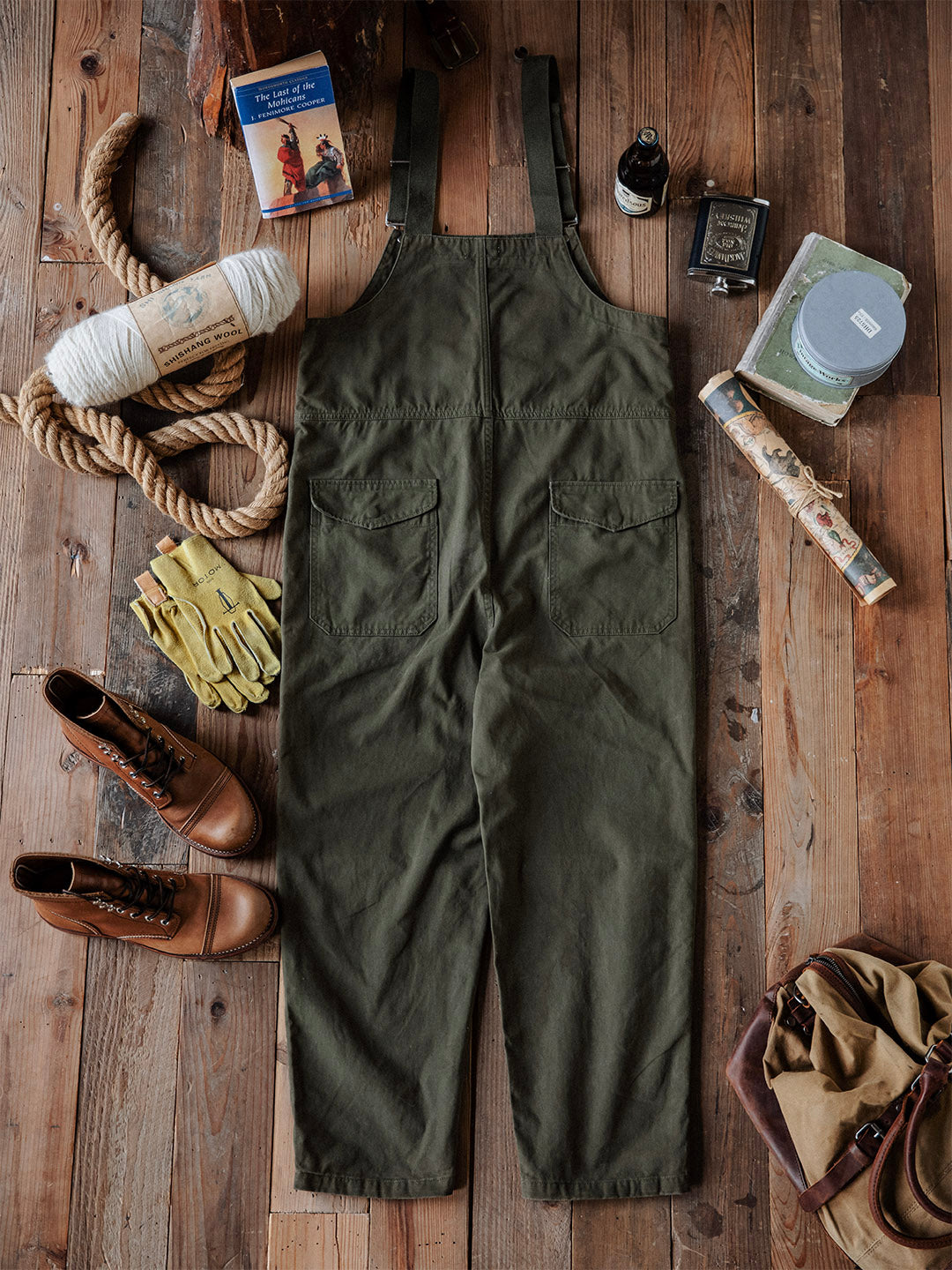 Craftsman Dungarees with Patch Pockets for Men