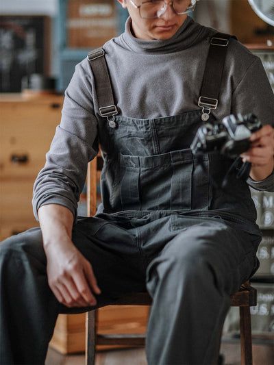 Craftsman Dungarees with Patch Pockets for Men