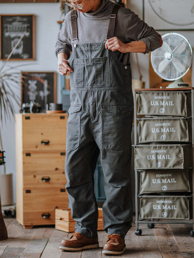 Craftsman Dungarees with Patch Pockets for Men