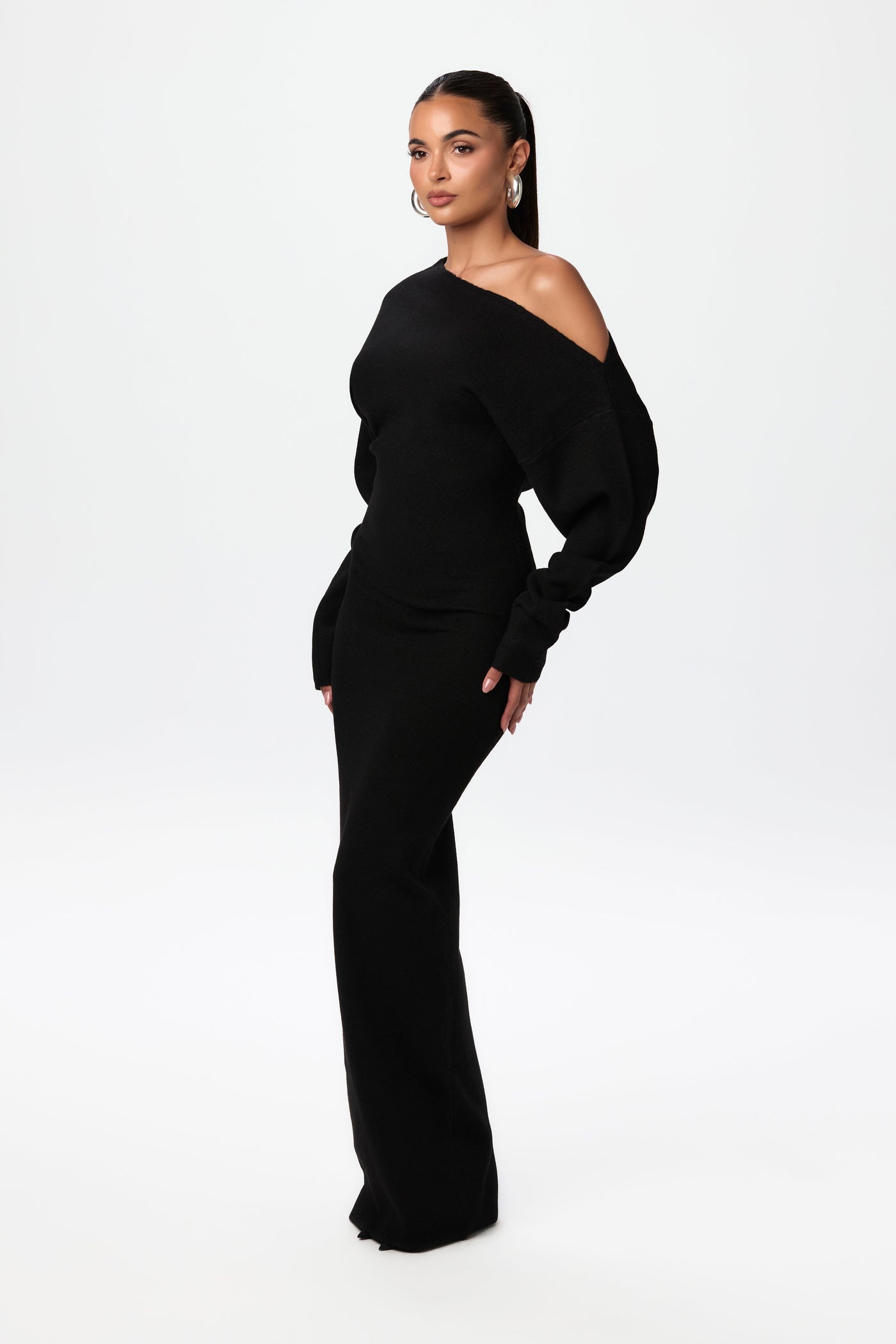 Ida™ | Off Shoulder Sweater Dress