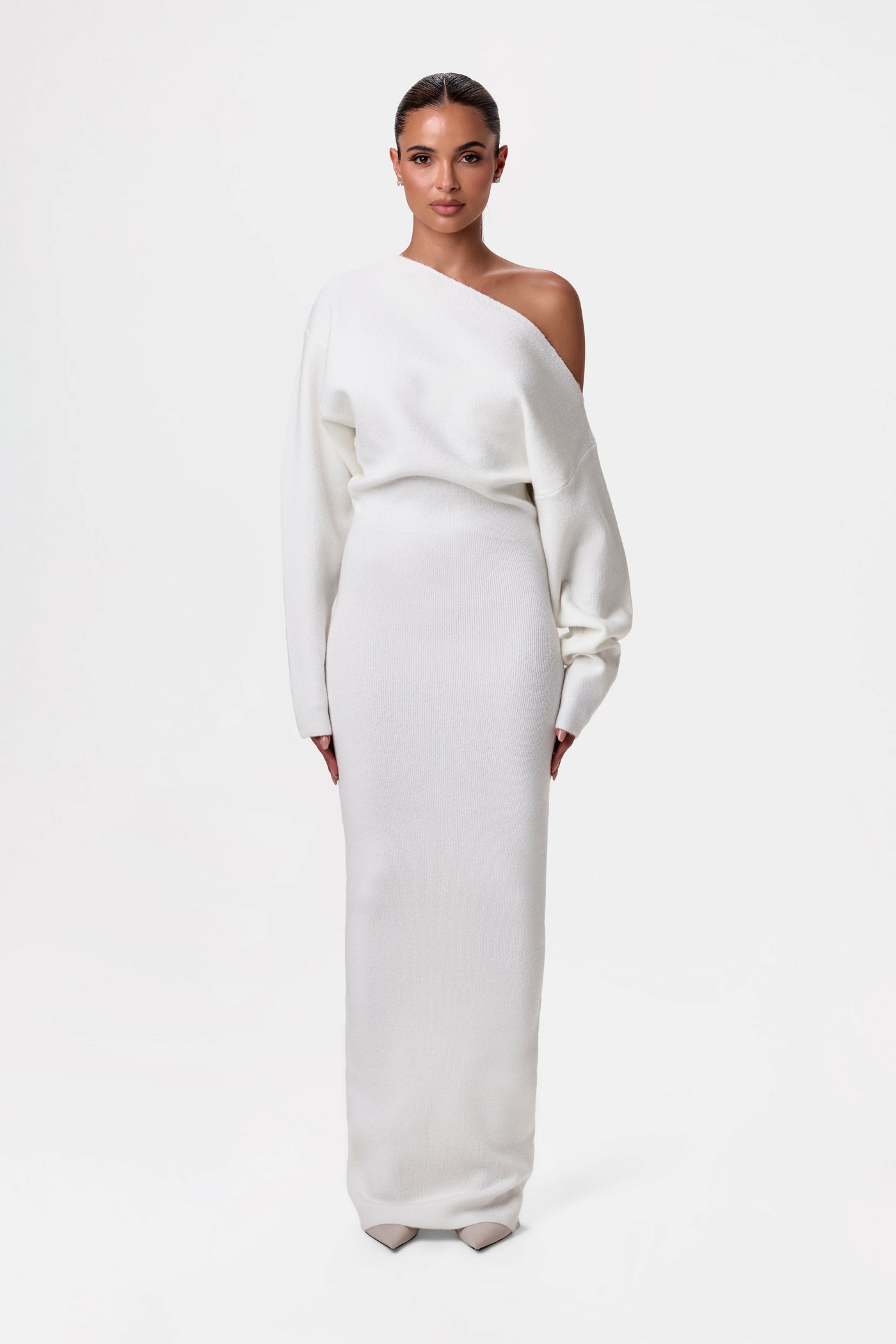 Ida™ | Off Shoulder Sweater Dress