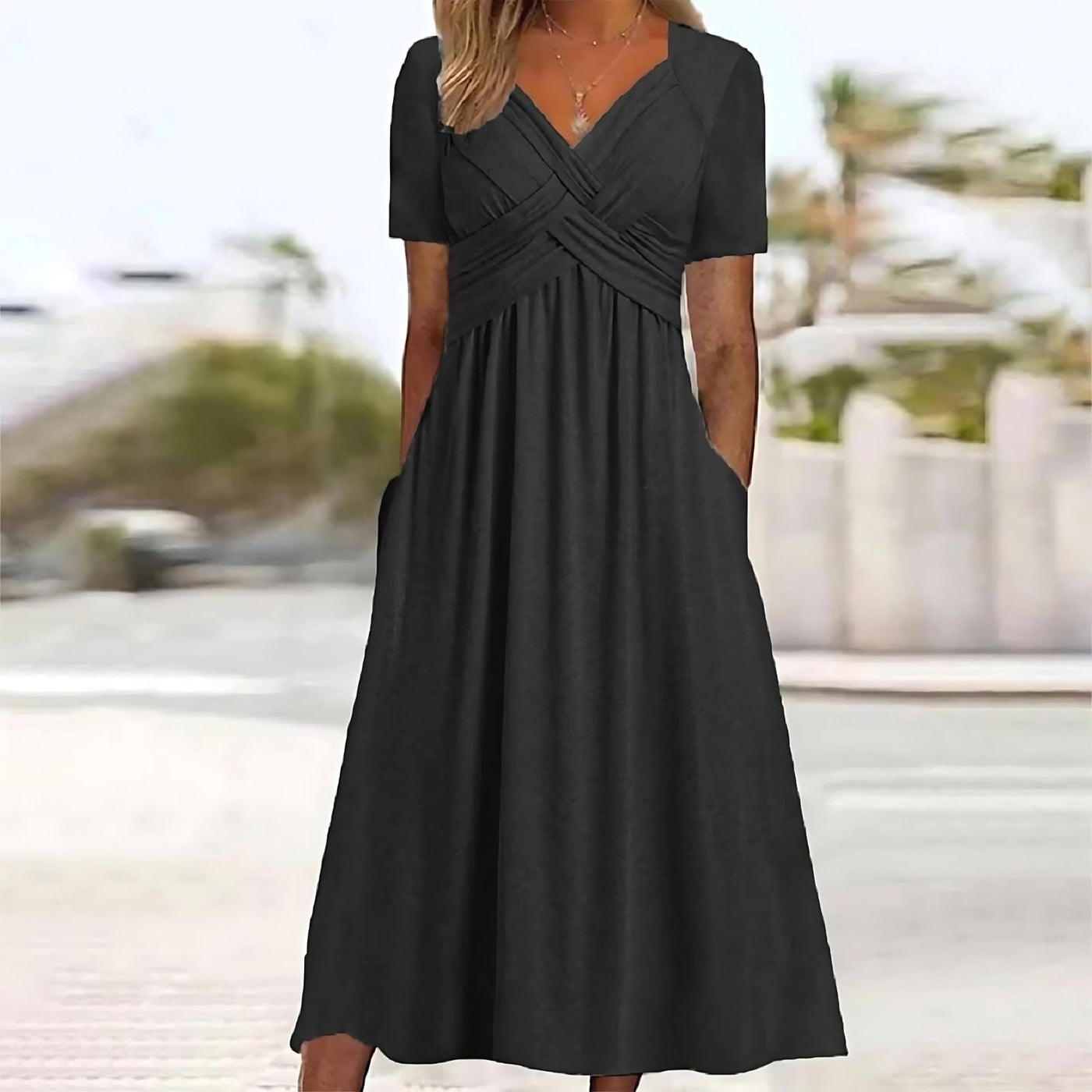 Carmen™ | Midi Dress with Tummy Coverage