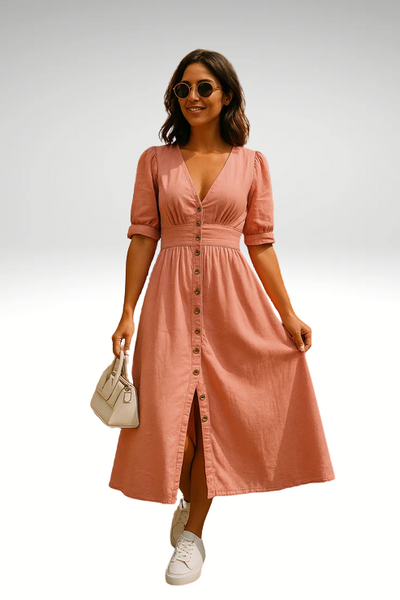 Amelie™ | Elegant Denim Dress