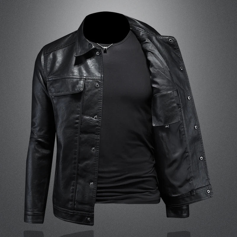 Stalen™ | Stylish Leather Spring Jacket