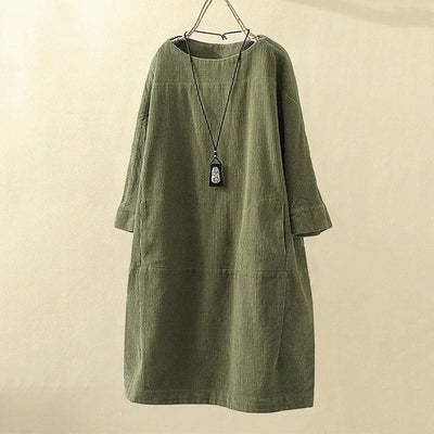Veronica | Comfortable & Cozy Corduroy Dress
