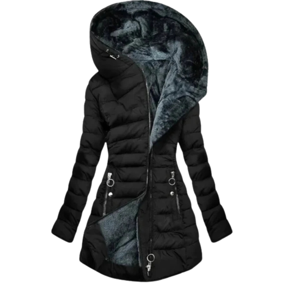 ChillGlam™ | Oversized Hooded Puffer Elegance