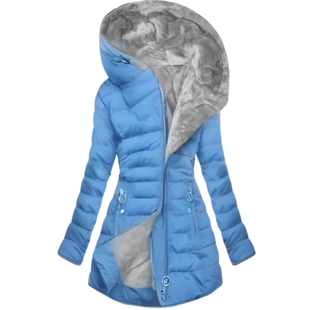 ChillGlam™ | Oversized Hooded Puffer Elegance