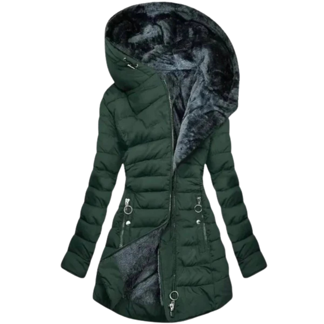 ChillGlam™ | Oversized Hooded Puffer Elegance