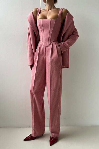 Dolce™ | Tailored 3-Piece Set with Double-Breasted Blazer