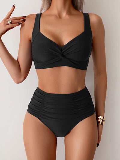 Nicoletta | Bandeau Bikini with Crinkled Fabric