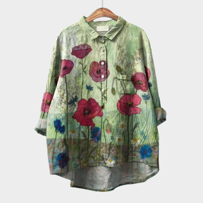 Lena™ | Stylish Cotton Blouse