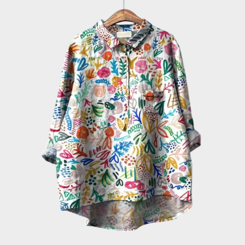 Lena™ | Stylish Cotton Blouse