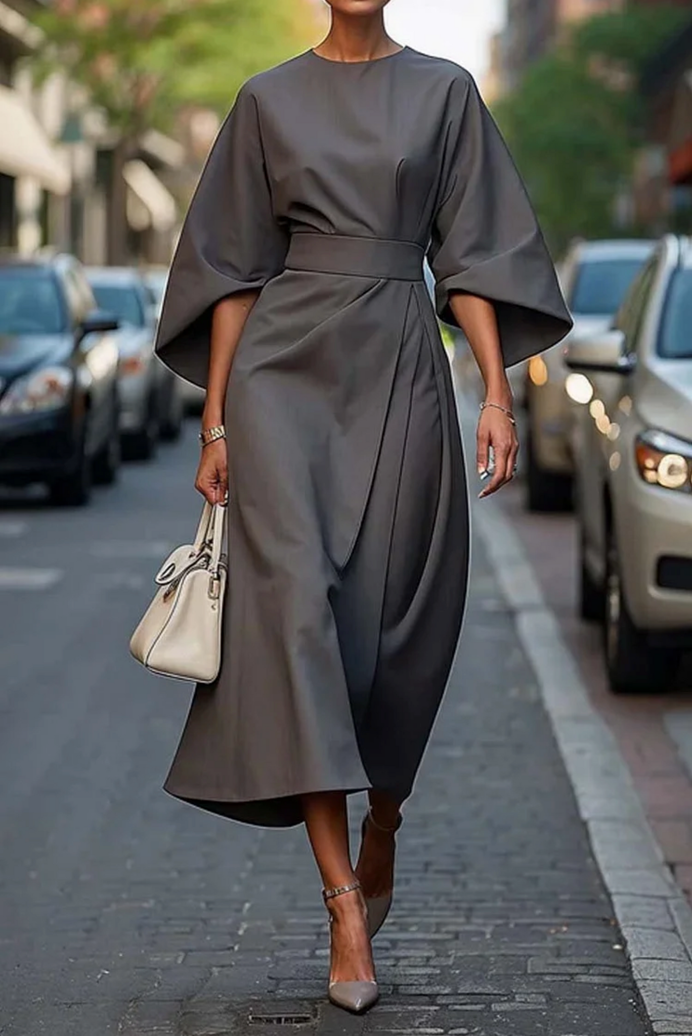 Kyra | Elegant Dress with Wide Sleeves
