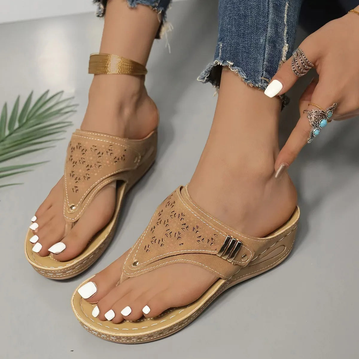 Kaya™ | Orthopaedic Leather Sandals with Arch Support
