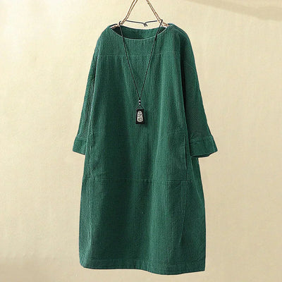 Veronica | Comfortable & Cozy Corduroy Dress
