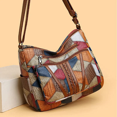 Vanzelli™ | Mosaic Leather Handbag