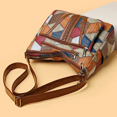 Vanzelli™ | Mosaic Leather Handbag