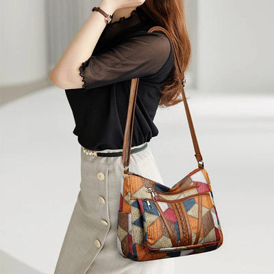 Vanzelli™ | Mosaic Leather Handbag