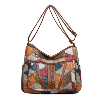 Vanzelli™ | Mosaic Leather Handbag
