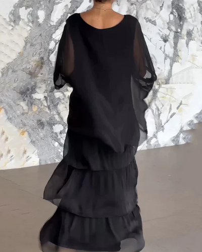 Estrella™ | Loose Maxi Dress with Round Neck