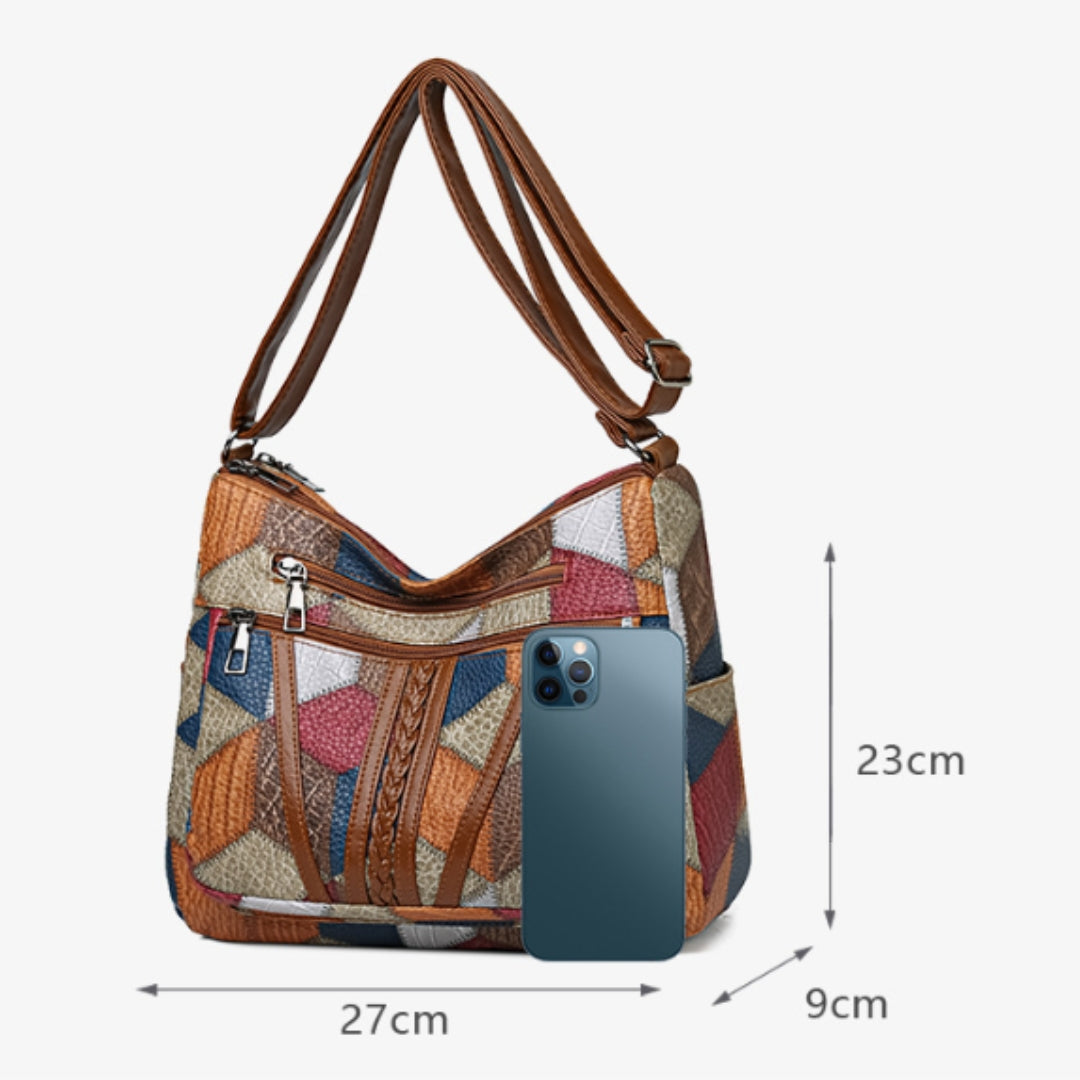 Vanzelli™ | Mosaic Leather Handbag